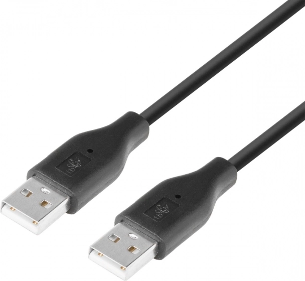 USB-kabel AM-AM 1,8 m sort