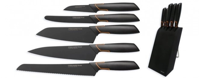 Sæt af 5 knive i blok Edge