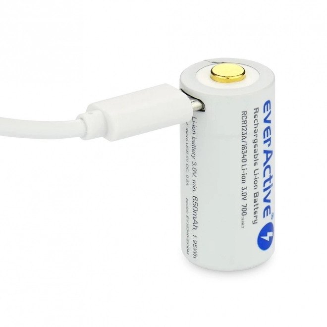 Genopladeligt batteri EverActive 16340 700 mAh med micro USB