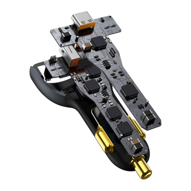 Biloplader Baseus Qualcomm, USB, 2x USB-C, 160 W (grå)
