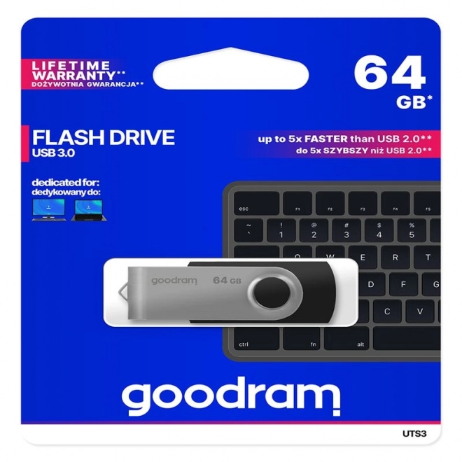 USB-stick GOODRAM Twister 64GB USB 3.0 blå