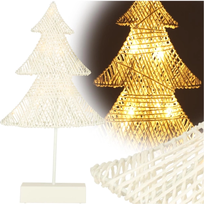 Julelysende dekoration Træ 10 LED 39 cm varm hvid