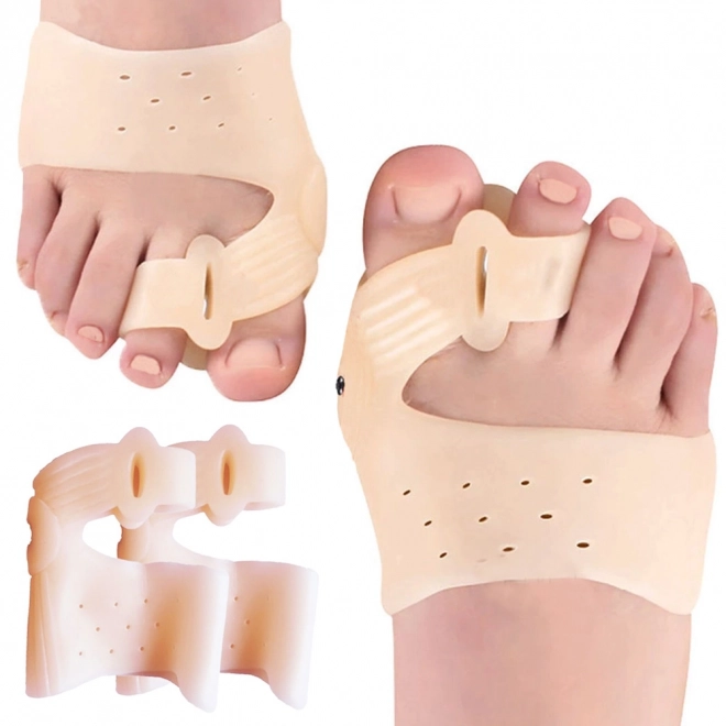 Tå adskiller for hallux valgus med magnet