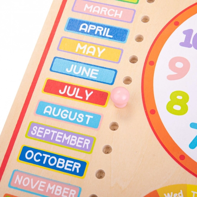 Bigjigs Toys Kalender med ur