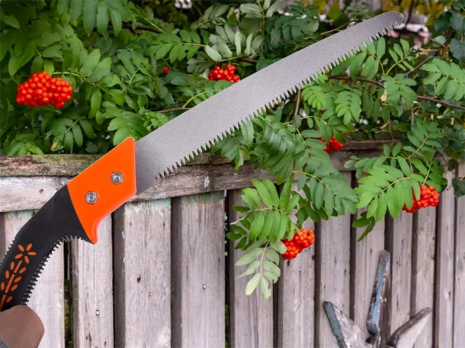 Havehåndsav med etui
