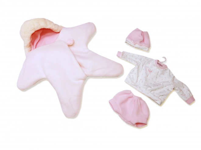 Llorens M740-38 sæt tøj til dukke baby NEW BORN størrelse 40-42 cm
