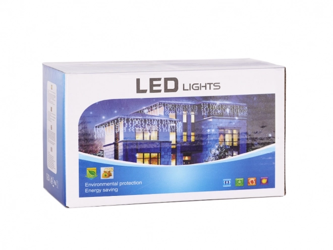 LED farvet gardin med lygter - 3 m, 200 LED