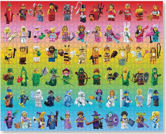Chronicle Books LEGO4 Regnbue minifigurer 1000 brikker