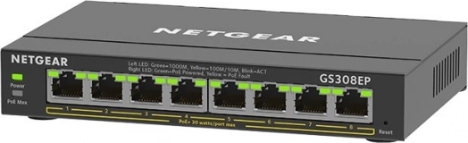 NETGEAR GS308EP netværksswitch, 8-port PoE+