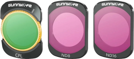 Sunnylife CPL-, ND8- og ND16-filtre til DJI Osmo Pocket 3