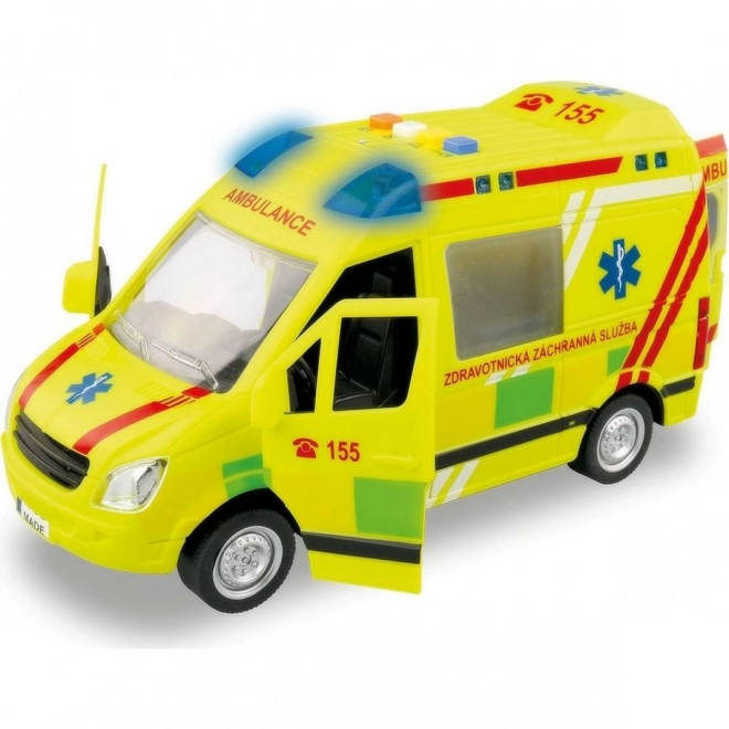 Ambulance med batteri med tjekkisk stemme