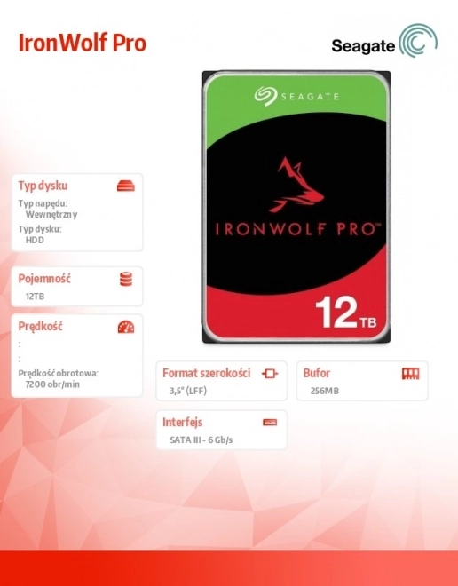 Solid state-drev IronWolf Pro 12TB