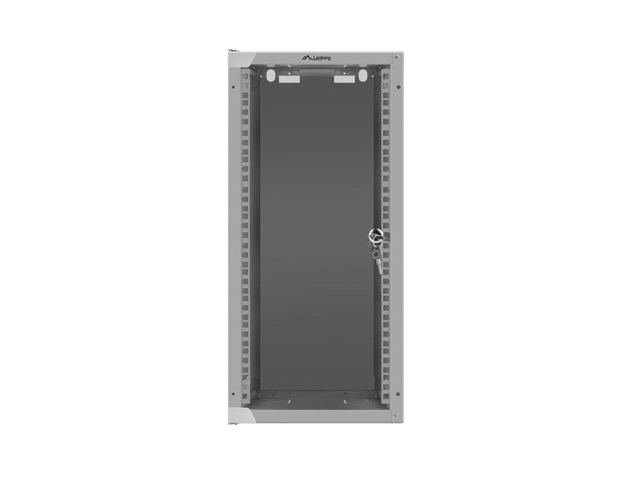 Ophængt skab 10'' 12U 280x310 grå flad pakke