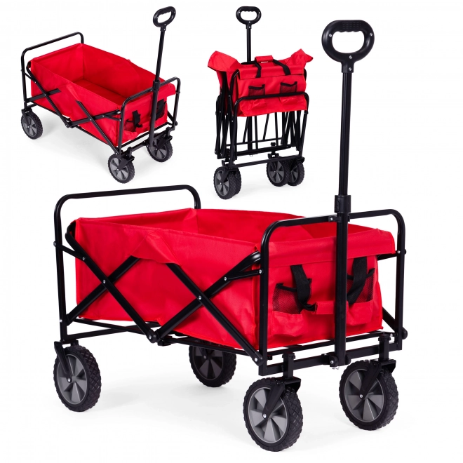 Sammenklappelig transportvogn MultiGarden rød 47x105 cm