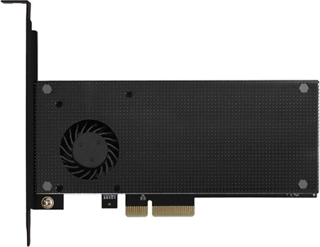 Intern PCIe x4-adapter til 1× M.2 NVMe M-key og 1× M.2 SATA B-key med aktiv og passiv køling AXAGON