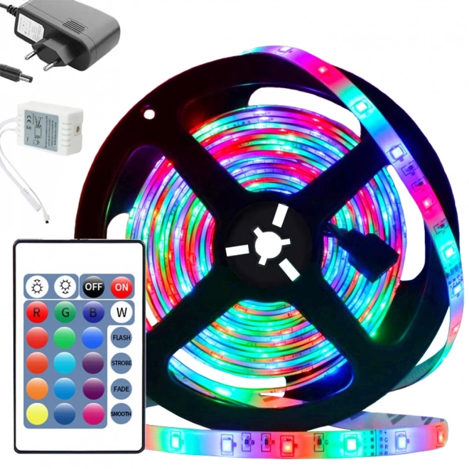 Vandtæt LED-stripe RGB 4,5 m med fjernbetjening