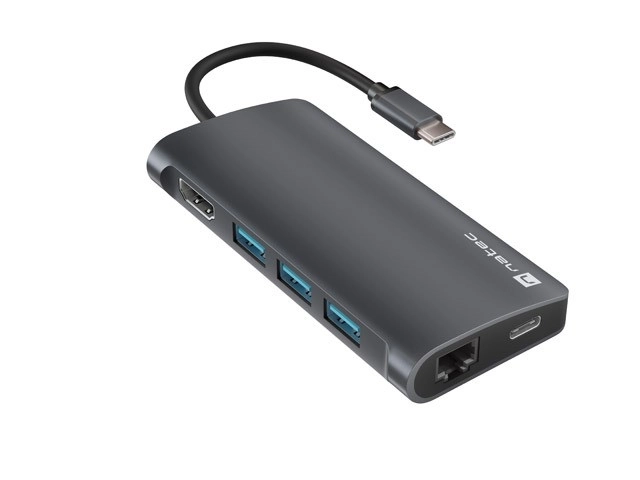 Multiportrættet USB-C adapter Natec Fowler 2 V2