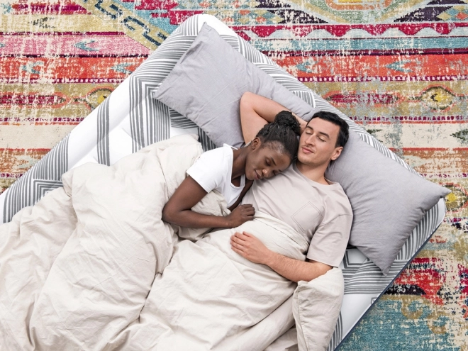 Komfortabel madras Bestway 2s Queen 203x152x36cm med indbygget pumpe 6712Y