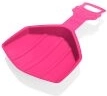 Børnenes sne-glider Klovn plastisk kælkeskovl – Rosa