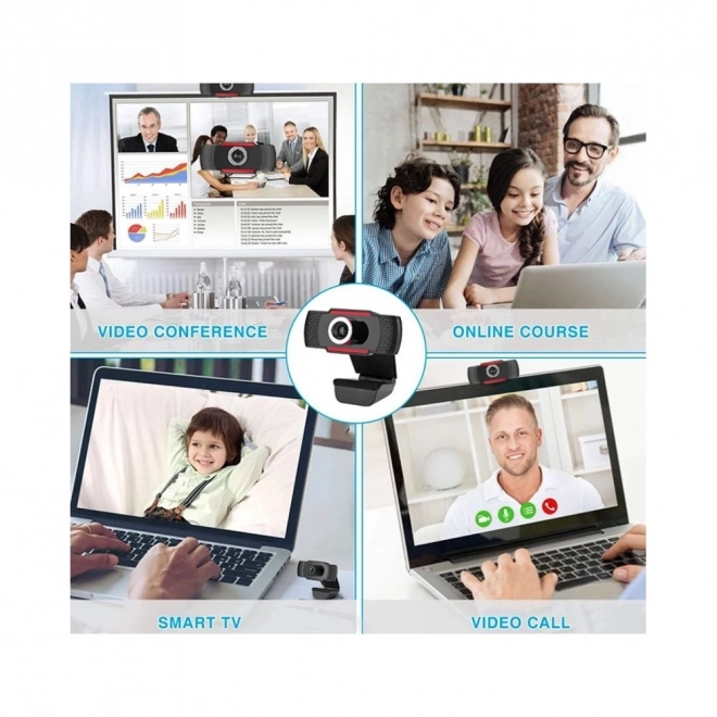 Fuld HD USB Webcam med Mikrofon
