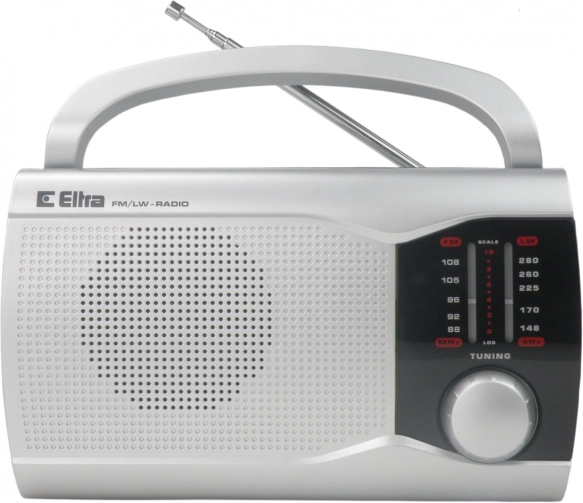 Bærbar radio EWA sølv