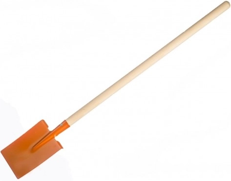 Teddies børnespade med træskaft, lige – Orange