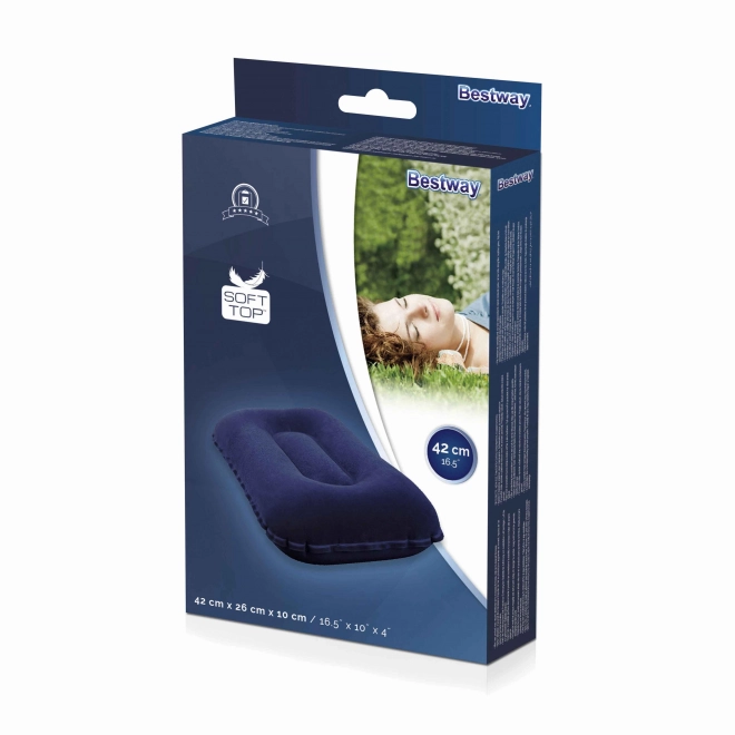 Bestway oppustelig rejsenakkepude af velour