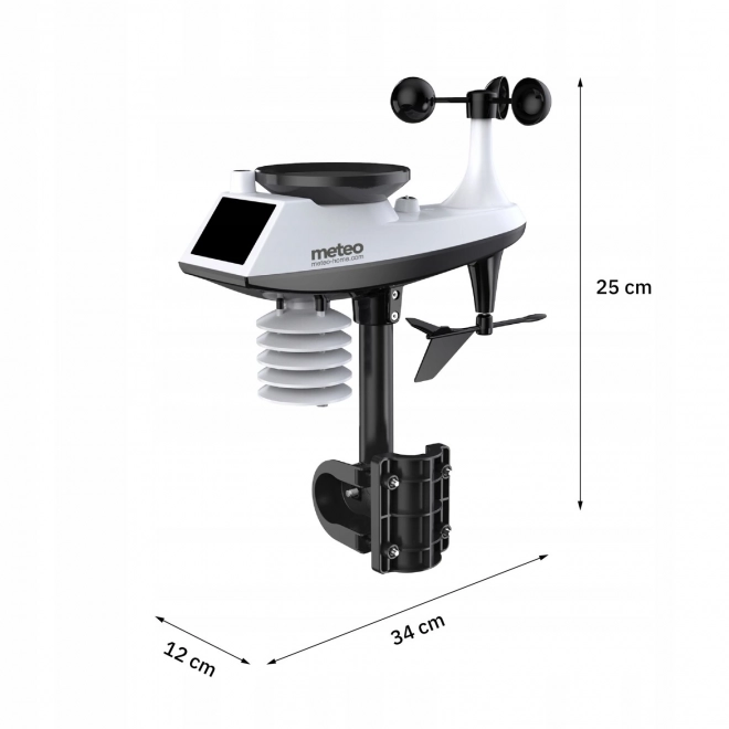 Meteorologisk station med måling af vind og nedbør