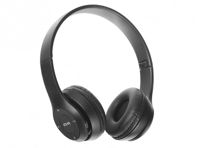 Trådløse hovedtelefoner p47 bluetooth mikrofon mp3 – Sort