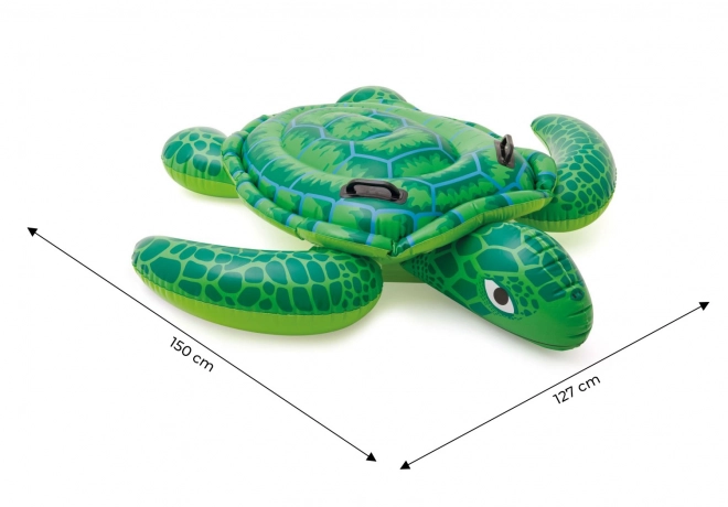 Oppustelig skildpadde med håndtag - 150 x 127 cm
