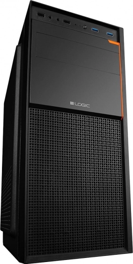 Moderne design med orange accenter