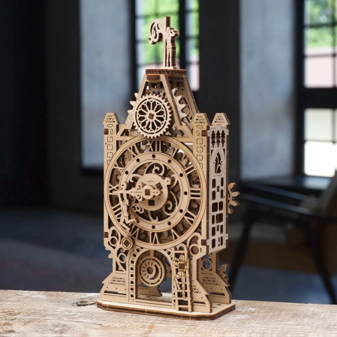 Ugears 3D træ mekanisk puslespil Ur-tårn