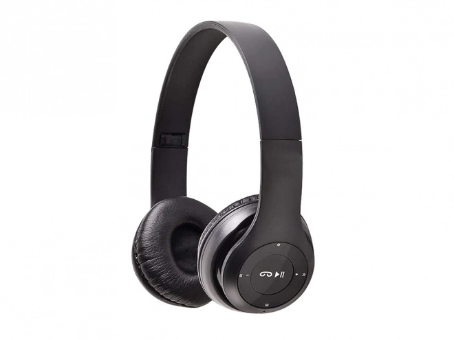 Trådløse hovedtelefoner p47 bluetooth mikrofon mp3 – Sort