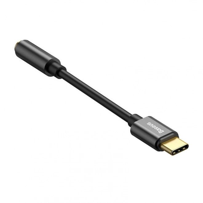 Baseus L54 USB-C mini jack 3,5 mm lydadapter - sort