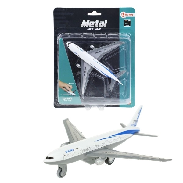 Fly metal 14cm med retro træk på kortet