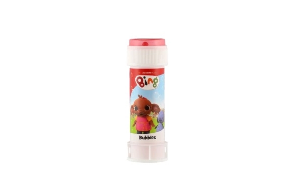 Sæbebobler 60ml Kaninen Bing mix farver i plastikflaske 4x11cm