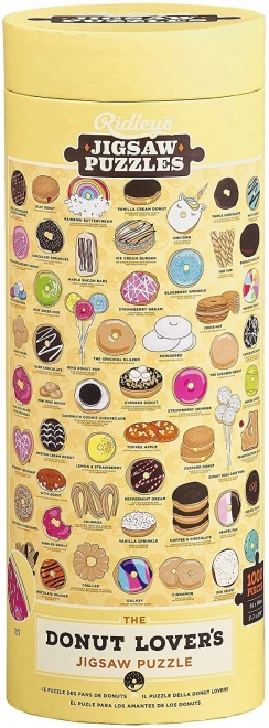 Puzzle Ridley's Games til doughnut elskere 1000 brikker