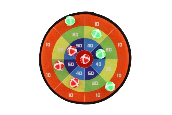 Dobbelt-sidet mål med velcro og bolde 34 cm