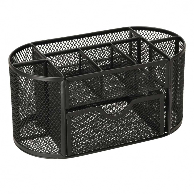 Organisator til bord, metal, med 9 rum
