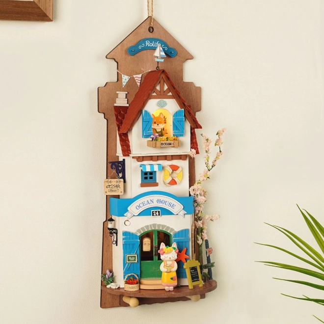 RoboTime vægmontering miniatyr hus Ø-villa