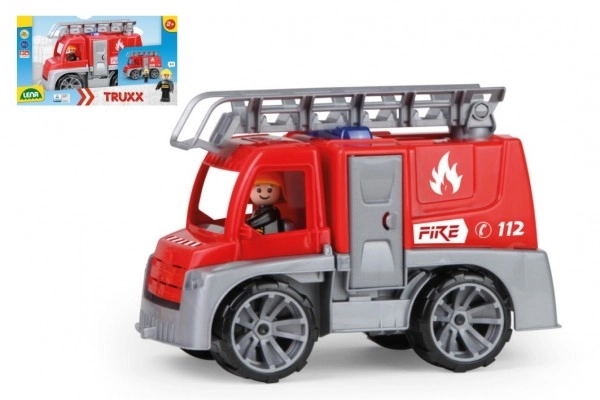 Auto Truxx brandbil plast 29cm med figur i kasse 39x22x16cm 24m+
