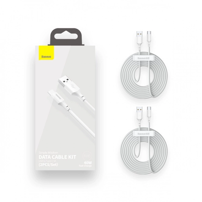 Baseus sæt af USB C til USB A-kabler 1,5 m