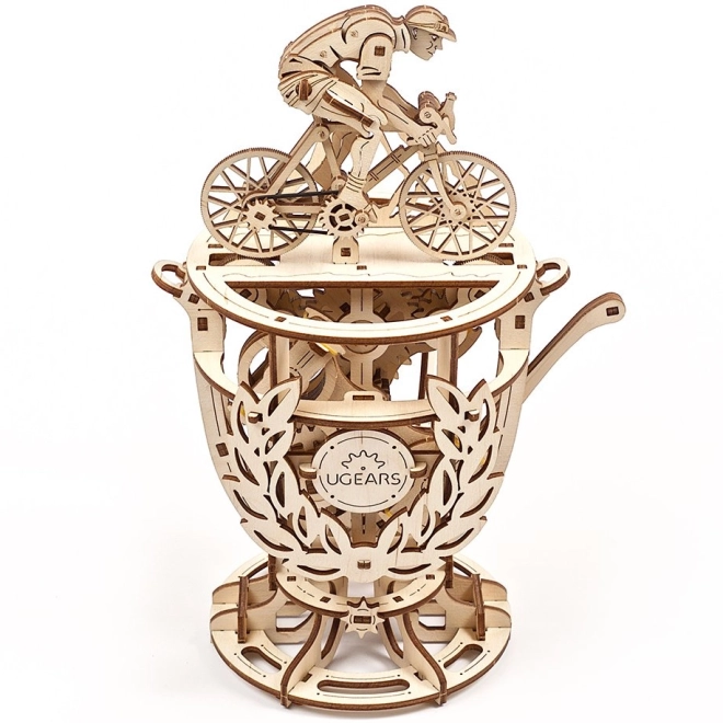 Ugears 3D trælignende mekanisk puslespil Selvkørende cyklist