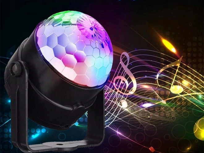 LED-diskoprojektor med RGB-lyseffekter