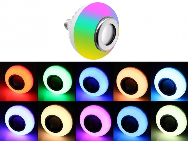 RGB LED pære med højttaler og fjernbetjening