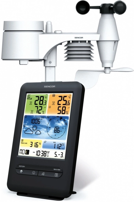 Professionel vejrstation med WiFi sensor 5i1