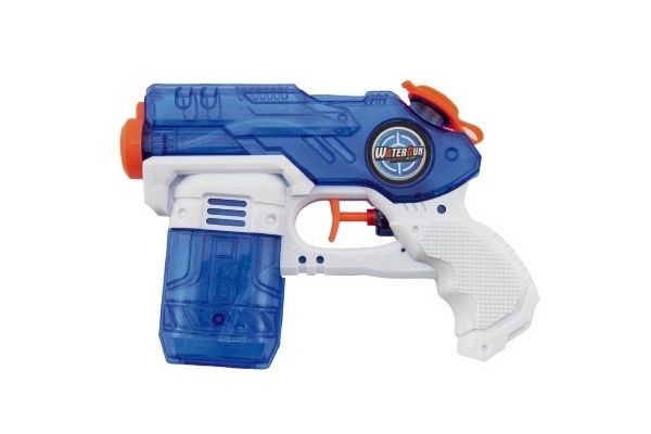 Vandpistol plast 19cm mulighed for 3 farver