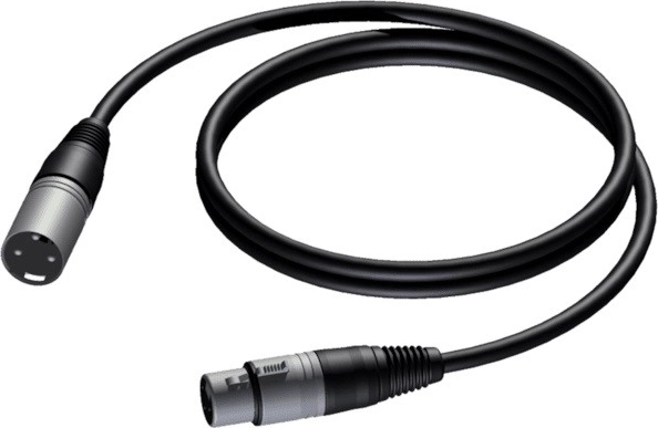 XLR-kabel han - XLR hun 1,5 m