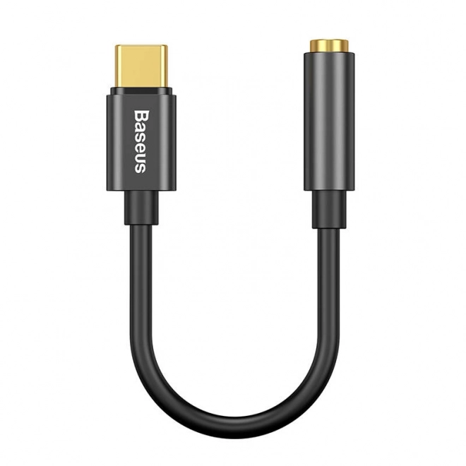 Baseus L54 USB-C mini jack 3,5 mm lydadapter - sort