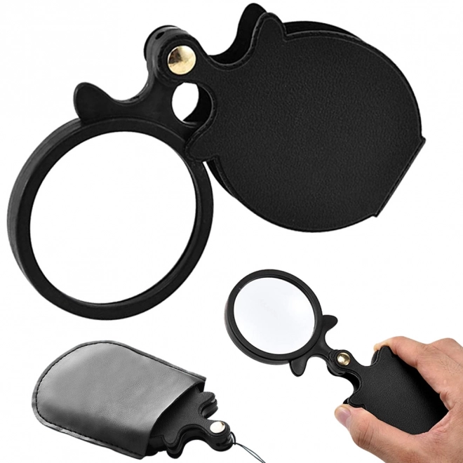 Foldbar lommelygte med etui og snor